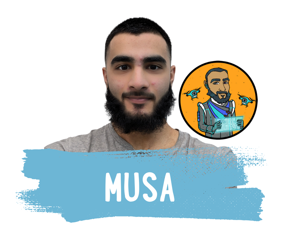 Musa, Game Dev Club mentor at The Code Zone
